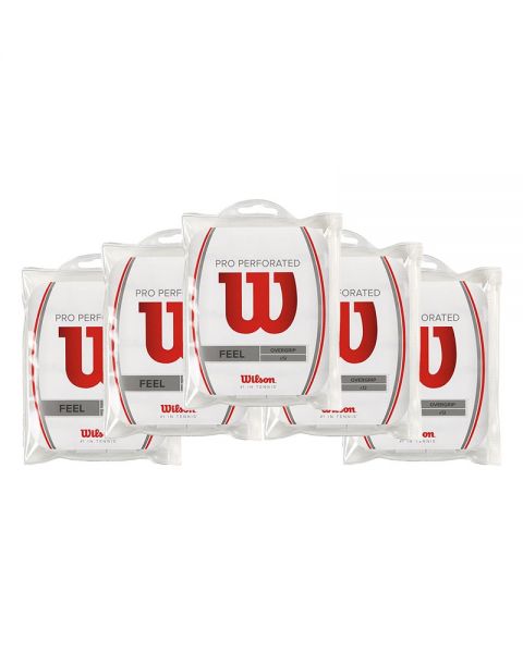 5 BAGS PACK PERFORATED WHITE GRIPS