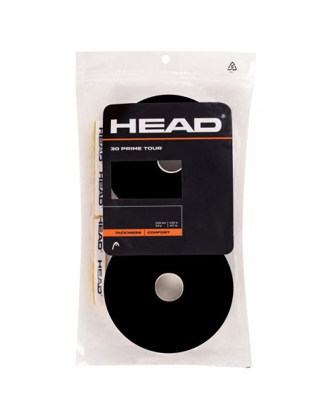 BAG 30 UNITS OVERGRIP HEAD PRIME TOUR BLACK
